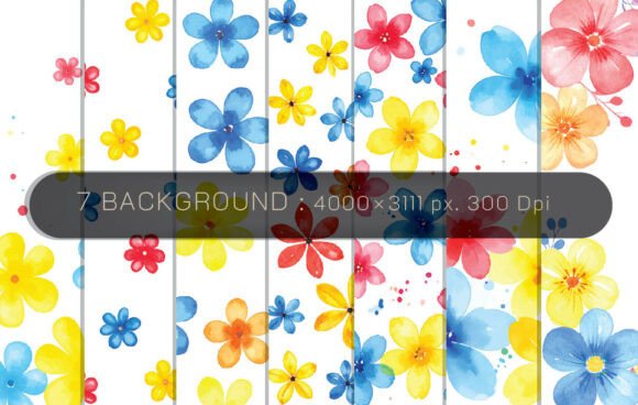 Download Abstract Watercolor Flowers Background - Flowers background Collection