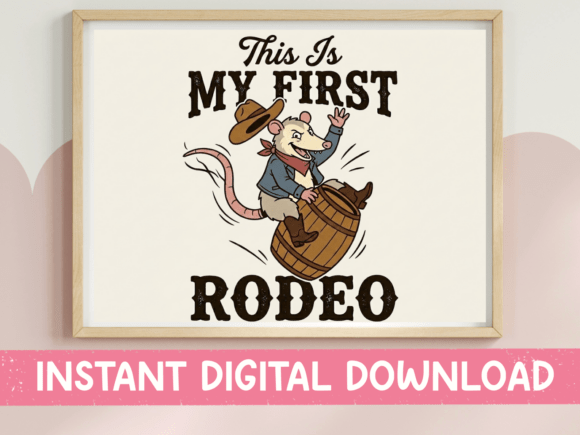 Download This is My First Rodeo Opossum SVG PNG - Premium Resources